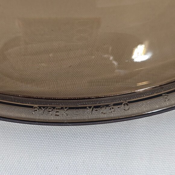 Pyrex Visions Fireside Lid 8.5" amber pot Corning Glass V 2.5C replacement - Picture 5 of 8
